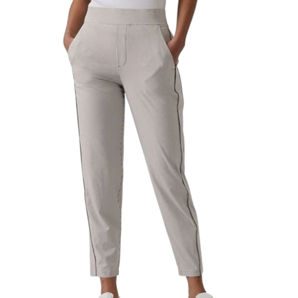 ATHLETA pants Brooklyn textured ankle style women's size 18